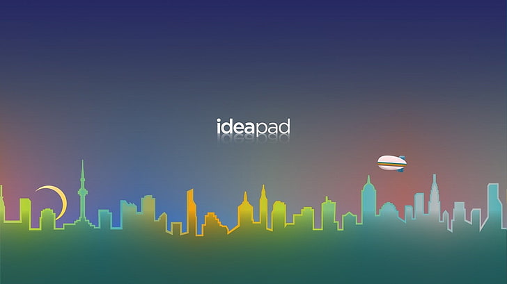 Lenovo, ideapad, sky, glowing, communication, copy space, no people HD wallpaper