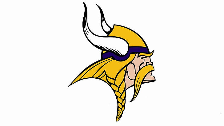 Minnesota Vikings, man with horn logo, sports, 1920x1080, football, HD wallpaper