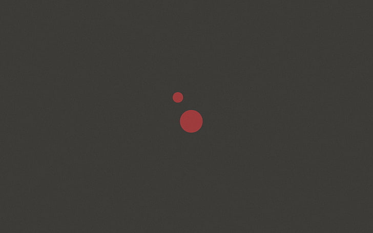 minimalism, circle, simple background, dots, red, no people, HD wallpaper