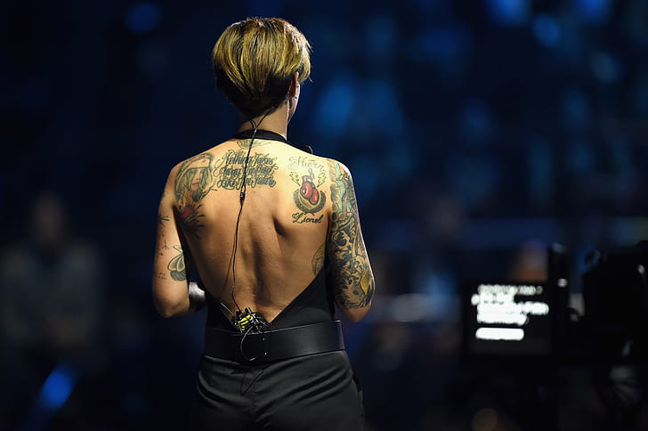 HD wallpaper: tattoo, Show, Australian singer, Ruby Rose, MTV EMA's 2015 |  Wallpaper Flare
