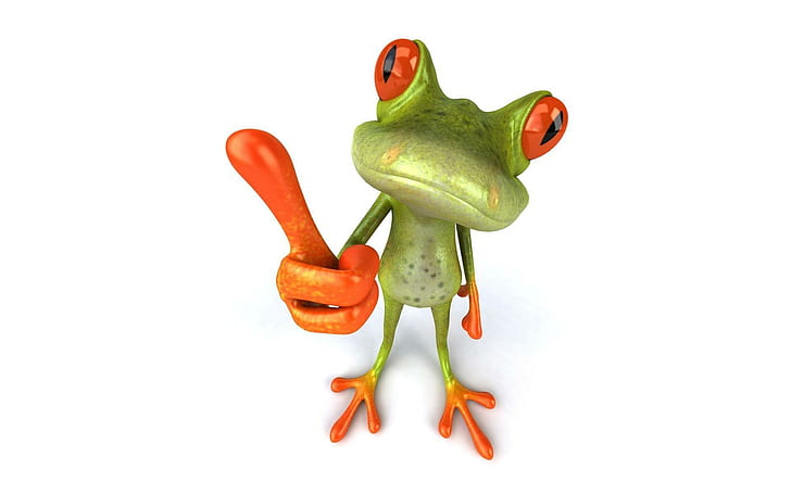 Funny Frog, cool, love, nice, animals, HD wallpaper