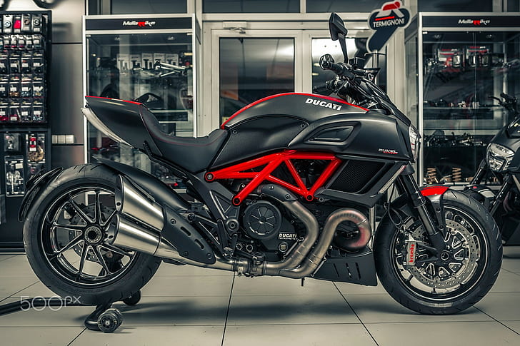 motorcycle, Ducati Diavel, transportation, mode of transportation, HD wallpaper