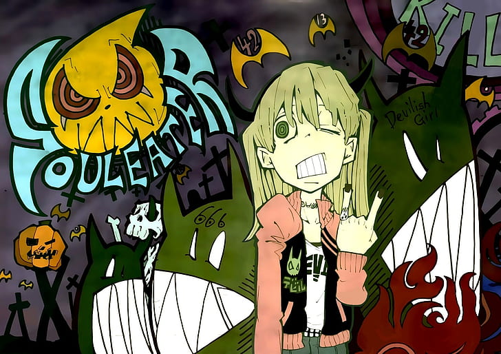 Download Bloody Mouth Soul Eater Moon Wallpaper  Wallpaperscom