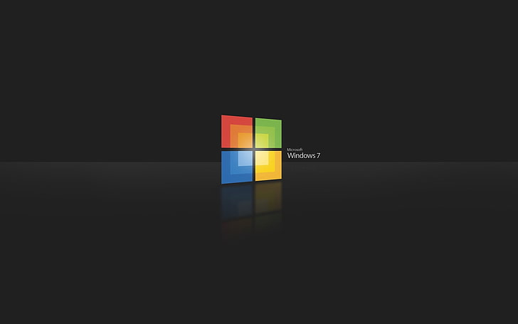 black windows 7 operating systems 3d Technology Windows HD Art, HD wallpaper