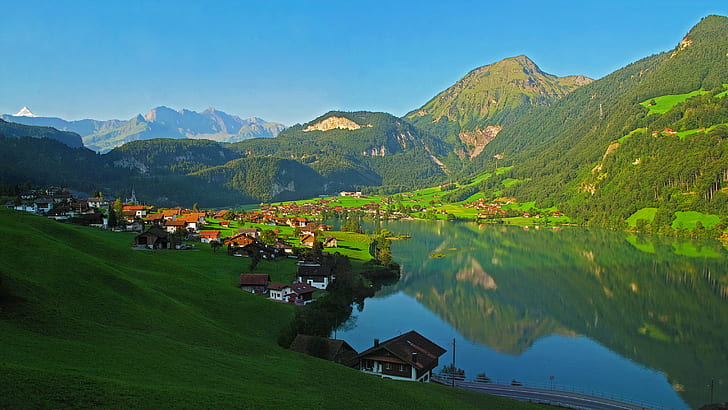 HD wallpaper: Switzerland, Mountain, Landscape, Lungern, scenics - nature |  Wallpaper Flare