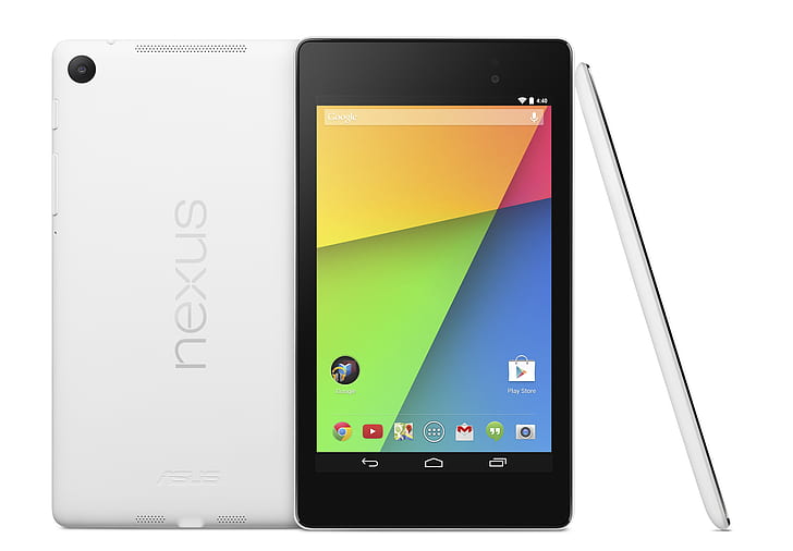 White, Android, Google, 2013, Tablet, Nexus 7