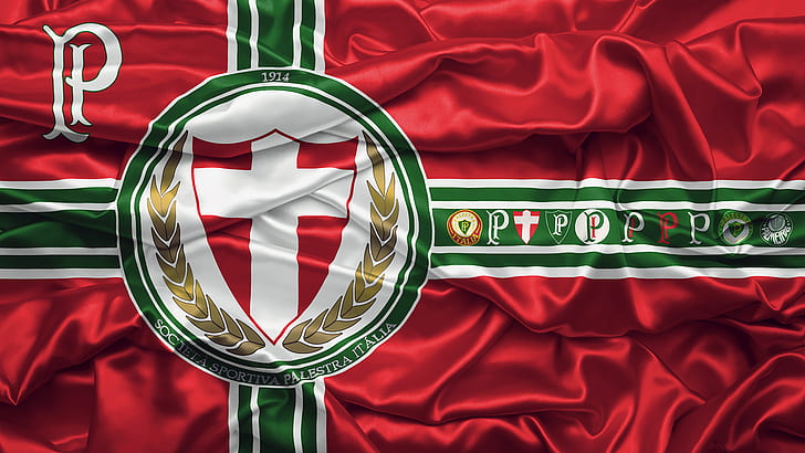 Palestra Itália, Palmeiras, red background, 1914 (Year), HD wallpaper