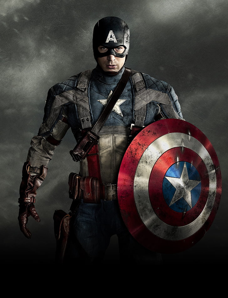 Captain America digital wallpaper, Chris Evans, Captain America: The First Avenger