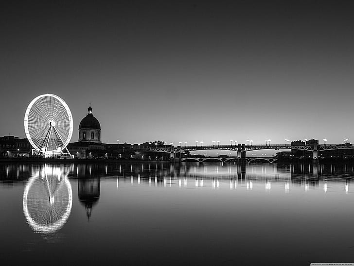 Toulouse, Pont Saint-Pierre, France, Garonne, HD wallpaper