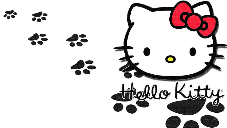 HD wallpaper: Hello Kitty, kittens, cat, Japanese, white background, studio  shot | Wallpaper Flare