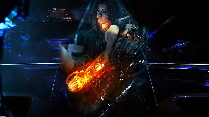 artwork, Mass Effect, Mass Effect 2, MIranda, Miranda Lawson, HD wallpaper