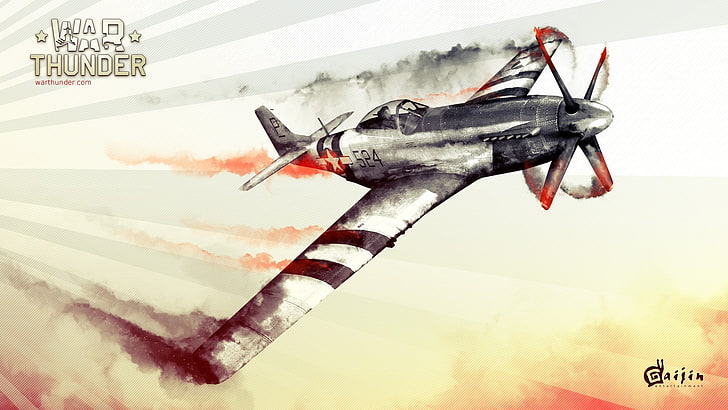 black and red compound bow, War Thunder, airplane, Gaijin Entertainment, HD wallpaper