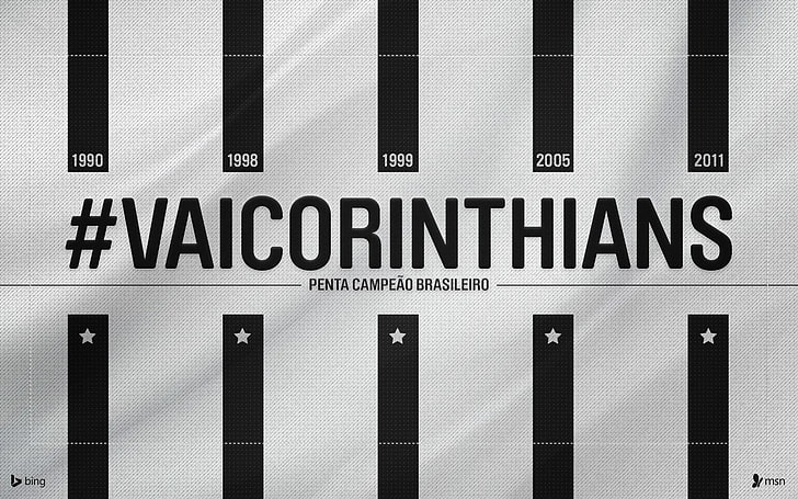 vaicorinthians poster, soccer, text, western script, communication, HD wallpaper