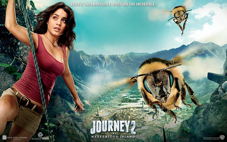 Vanessa Hudgens in Journey Mysterious Isl, island, HD wallpaper