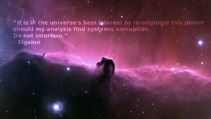 1920x1080 px, Algalon, Horsehead, nebula, nebulae, of, quotes, HD wallpaper