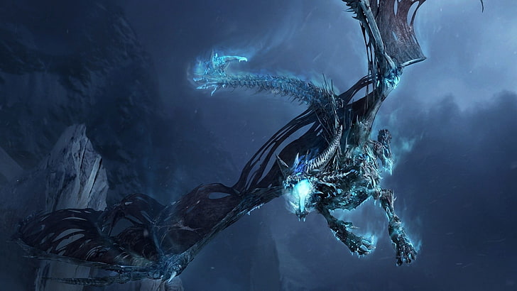 black dragon illustration, flying, night, wings, Dragon Wings, HD wallpaper