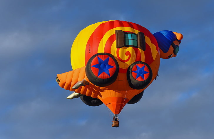 orange, and black, and red hot air balloon, sports, sport , hot air balloons