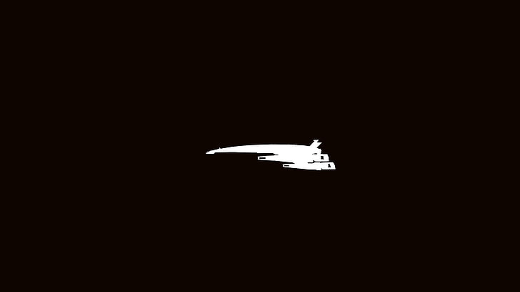 dark background, simple, minimalism, Normandy SR-2, Mass Effect