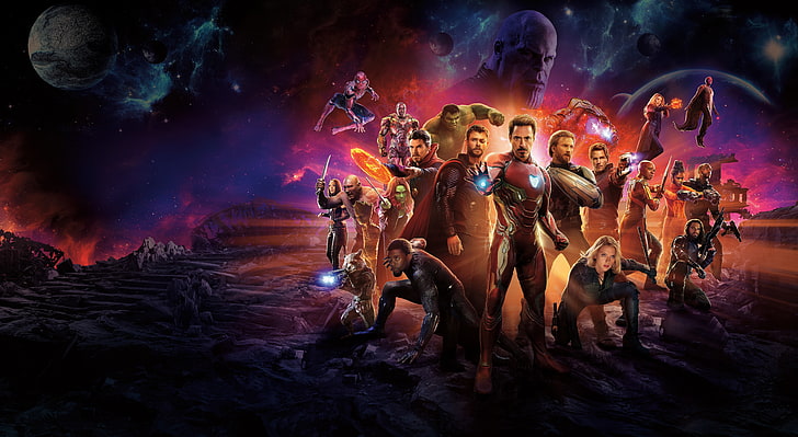 Groot, Star-Lord, Avengers: Infinity War, Drax, Black Panther, HD wallpaper