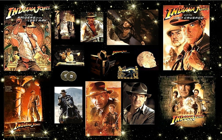 HD wallpaper: Movie, Collage, Blockbuster, Indiana Jones | Wallpaper Flare