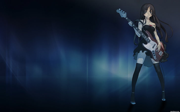 anime, K-ON!, technology, performance, one person, arts culture and entertainment, HD wallpaper