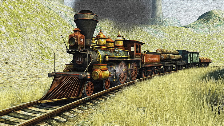 HD wallpaper: Vehicles, Steam Train, Artistic | Wallpaper Flare