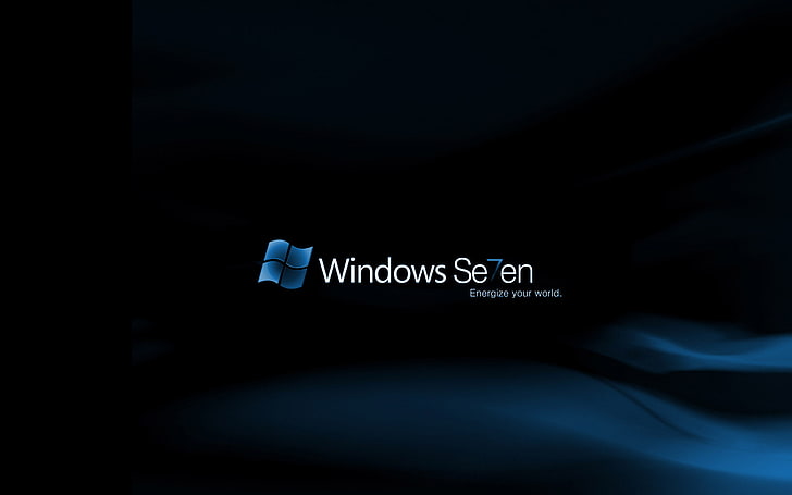 Windows 7 Energize Your World, text, indoors, studio shot, no people, HD wallpaper