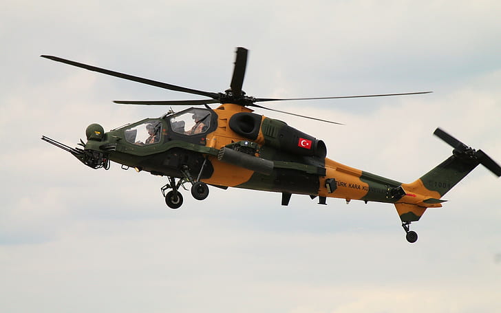aircraft, helicopters, Military Aircraft, TAI AgustaWestland T129