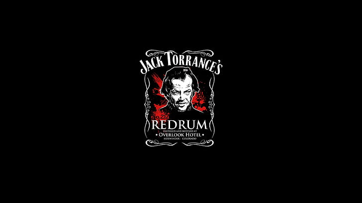 The Shining Black Redrum Jack Nicholson HD, jack torrance's redrum poster, HD wallpaper