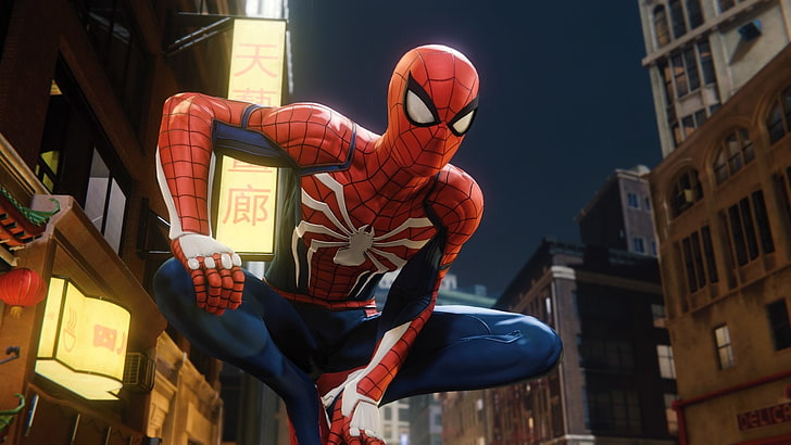 HD wallpaper: Spider-Man, Spider-Man (PS4), Advanced Suit (Spider-Man),  City | Wallpaper Flare
