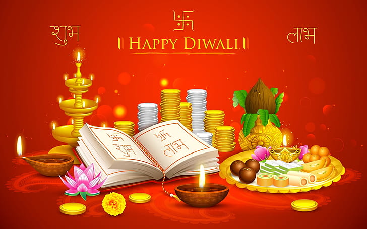 Happy Diwali wishes wallpaper Template  PosterMyWall