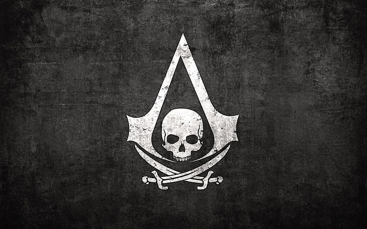 Assassin's Creed crest wallpaper, Assassin's Creed: Black Flag, HD wallpaper