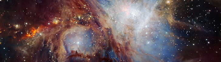 photo of galaxy and stars, nebula, Orion, space, space art, digital art, HD wallpaper