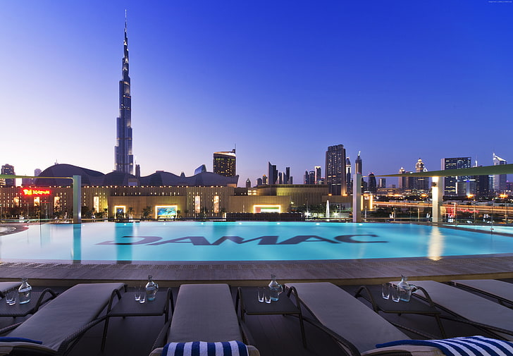 vacation, Best hotels, DAMAC Maison Hotel, booking, Dubai, tourism, HD wallpaper