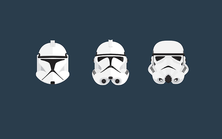 Star Wars troopers masks, clone trooper, stormtrooper, helmet, HD wallpaper
