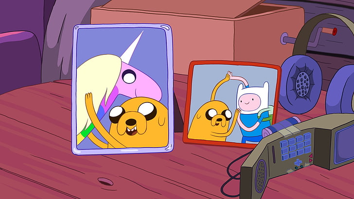 Adventure Time, Finn the Human, Jake the Dog, landscape, Lady Rainicorn, HD wallpaper