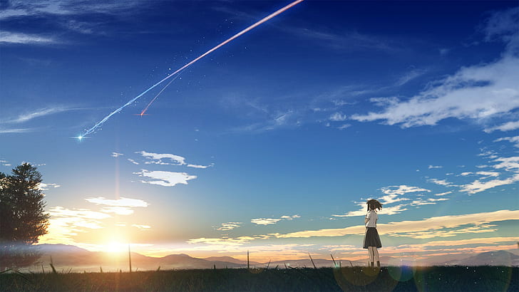 Kimi no Na Wa, Miyamizu Yotsuha, Makoto Shinkai, HD wallpaper