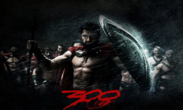 Movie, 300, 300 (Movie), Gerard Butler, Spartacus, Spartan, HD wallpaper