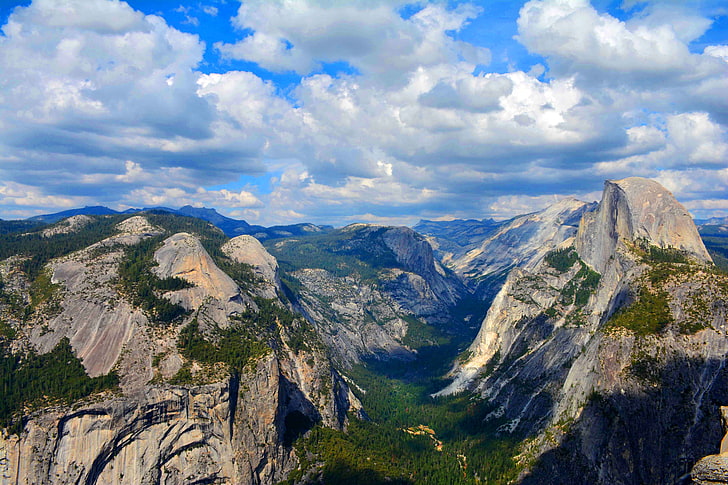 nature, landscape, Yosemite National Park, mountain, scenics - nature