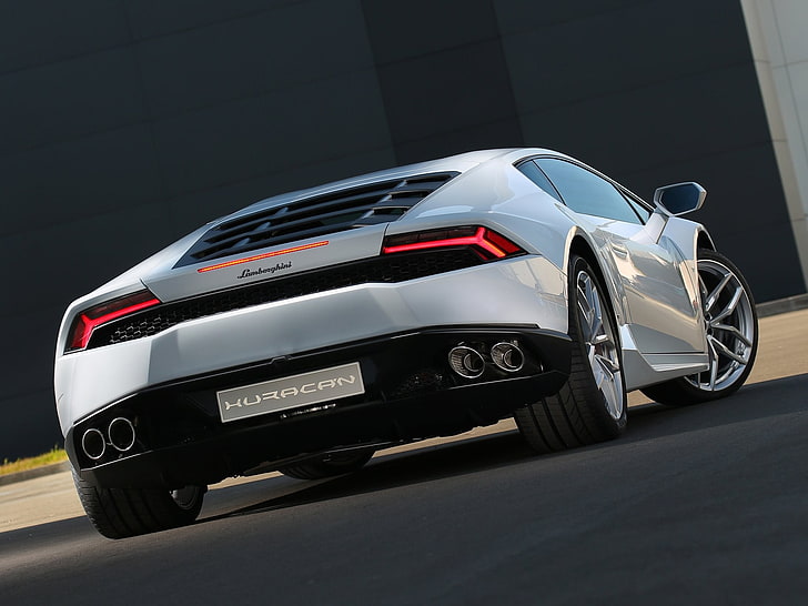 silver Lamborghini Huracan, car, mode of transportation, motor vehicle, HD wallpaper