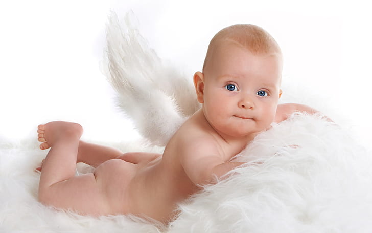 Cute angel baby