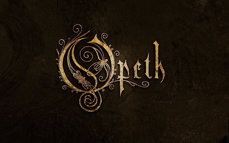 Opeth Band, brown pcth text, Music, music band, swedish, heavy metal, HD wallpaper