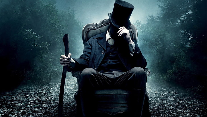 movies, Abraham Lincoln: Vampire Hunter, sitting, one person