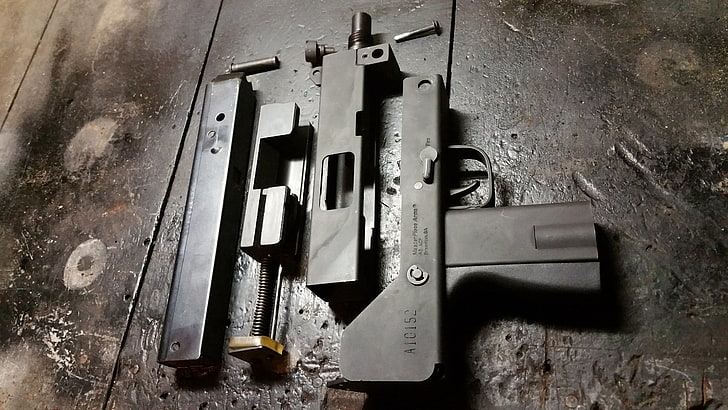 details, compact, the gun, disassembled, MAC-10, Ingram, HD wallpaper