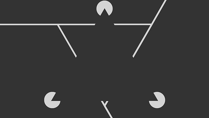 triangle, minimalism, gray, lines, illusions, black color, no people, HD wallpaper