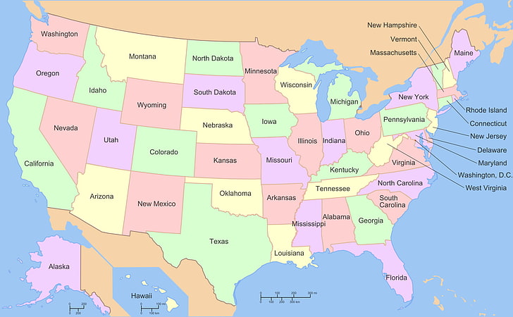 Misc, Map Of The Usa, United States Of America Map, Usa Map