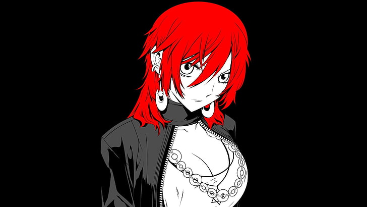 anime girls, The Breaker, Kwon Jin-le, redhead, selective coloring