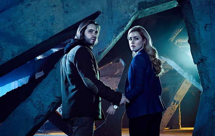 12 Monkeys TV Show, science fiction, young adult, women, two people