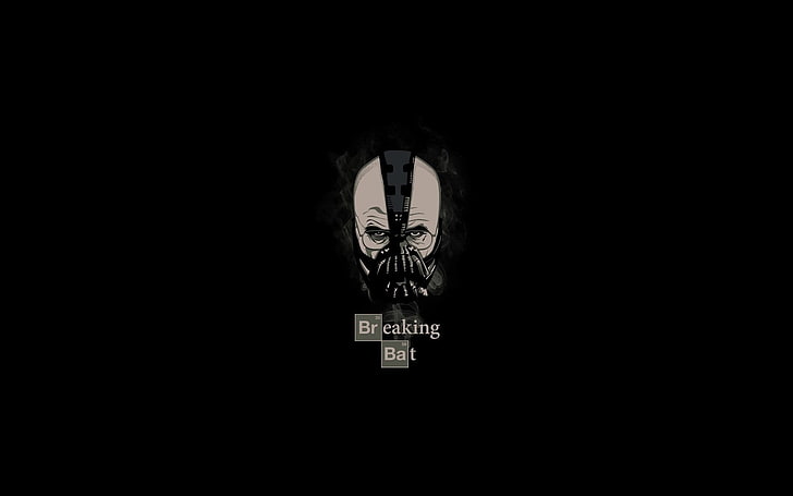 Breaking Bad, Walter White, mask, Bane, The Dark Knight Rises, HD wallpaper
