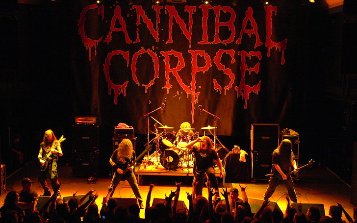 Cannibal Corpse band, Band (Music), Concert, Death Metal, HD wallpaper